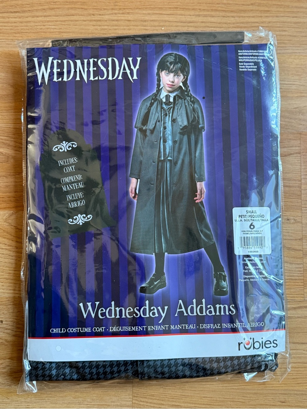 Rubie's Wednesday Addams Black Costume Coat